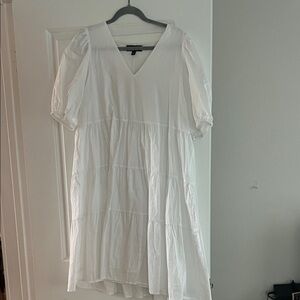 Banana Republic White midi dress